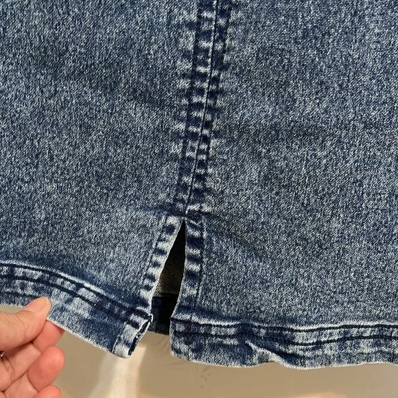 Derek Heart Denim Mini Dress Blue Size 1X - Picture 8 of 13